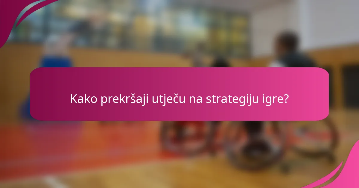 Kako prekršaji utječu na strategiju igre?